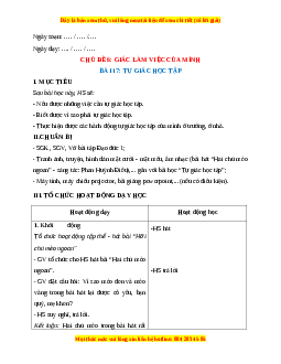 Giáo án Bài 17 Đạo đức 1 Kết nối tri thức: Tự giác học tập