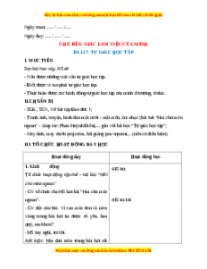 Giáo án Bài 17 Đạo đức 1 Kết nối tri thức: Tự giác học tập