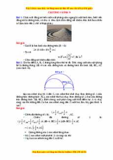 Bài toán thực tế ôn vào 10 Hình học - Chương 3