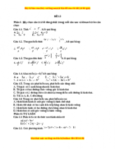 Đề thi cuối học kì 1 Toán 8 năm 2022 - 2023 - Đề 13