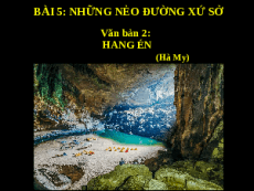 Giáo án powerpoint Hang én | Kết nối tri thức Ngữ văn 6