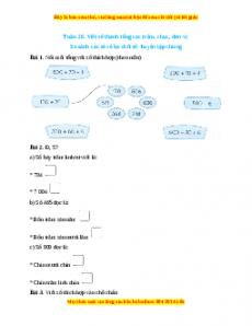 Bài tập cuối tuần Toán lớp 2 Tuần 26 Kết nối tri thức (có lời giải)