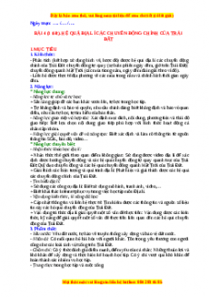 Giáo án Bài 4 Địa lí 10 Cánh Diều (2024): Hệ quả địa lí các chuyển động chính của trái đất