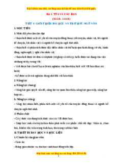 Giáo án Ngữ văn 6 Kết nối tri thức (năng lực số)