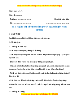 Giáo án Sinh học 11 Cánh diều (năm 2025) | Giáo án Sinh học 11 mới, chuẩn nhất