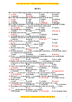 Đề thi giữa kì học 1 Tiếng anh 12 năm 2022 - 2023 (Đề 2)