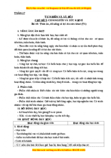 Giáo án Tự nhiên và xã hội 3 Cánh diều Bài 18: Thức ăn, đồ uống có lợi cho sức khỏe