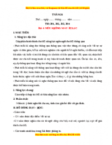Giáo án Tuần 26 Tiếng việt lớp 1 Kết nối tri thức