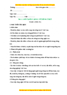 Giáo án Công nghệ 7 Cánh diều Bài 1: Giới thiệu chung về trồng trọt