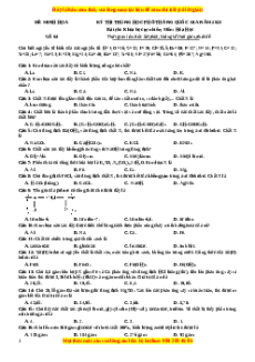 Bộ 30 đề thi thử THPTQG môn Hóa học năm 2023 - GV Nguyễn Minh Tuấn có đáp án (Đề 4)