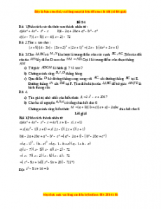 Đề thi giữa kì 1 Toán 8 năm 2023 - Đề 94