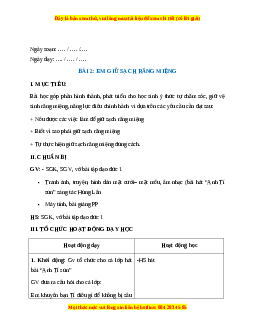 Giáo án Bài 2 Đạo đức 1 Kết nối tri thức: Em giữ sạch răng miệng