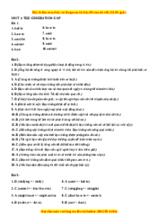 Luyện chuyên sâu ngữ pháp và bài tập Tiếng Anh 11 - Key words