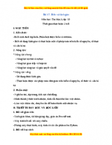 Giáo án Tin học 10 Bài 17 (Kết nối tri thức): Biến và lệnh gán