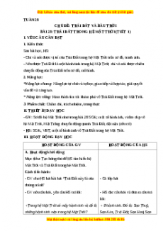 Giáo án Bài 28: Trái đất trong hệ mặt trời Tự nhiên và xã hội lớp 3 Chân trời sáng tạo