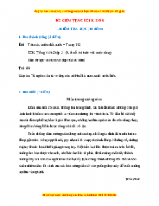 Đề thi cuối kì 2 Tiếng Việt lớp 2 Kết nối tri thức (Đề 6)