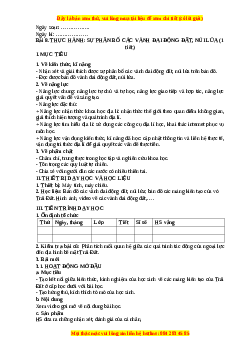 Giáo án Bài 8 Địa lí 10 Kết nối tri thức (2024): Thực hành Sự phân bố các vành đai động đất, núi lửa