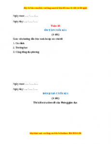 Giáo án TNXH 1 Kết nối tri thức Tuần 18