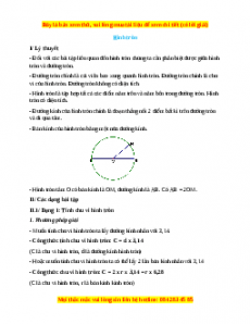 Chuyên đề Hình tròn Toán 5 năm 2023