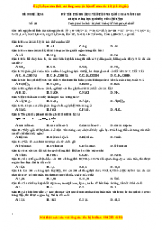 Bộ 30 đề thi thử THPTQG môn Hóa học năm 2023 - GV Nguyễn Minh Tuấn có đáp án (Đề 28 )