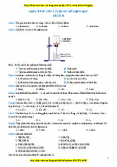 Bộ 13 đề thi thử THPT QG chuẩn môn Hóa học năm 2023 - GV Lê Đăng Khương có đáp án( Đề 10)