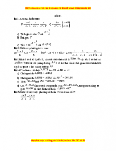 Đề thi giữa kì 2 Toán 8 năm 2023 - Đề 91