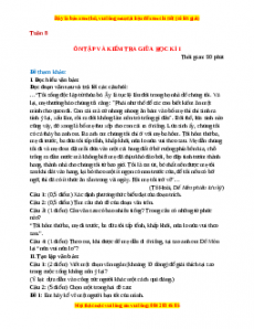 Giáo án Ôn tập và kiểm tra giữa học kì 1 (2024) Cánh diều