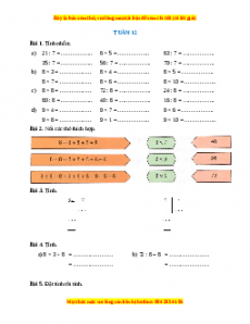 Bài tập cuối tuần Toán lớp 3 Tuần 12 Chân trời sáng tạo (có lời giải)