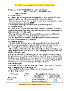 Giáo án Ôn đi vượt chướng ngại vật (thấp) Gdtc 3 Chân trời sáng tạo