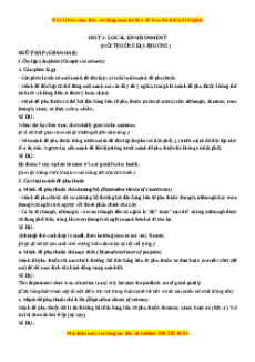 Ngữ pháp và bài tập thực hành Tiếng Anh 9 chương trình thí điểm