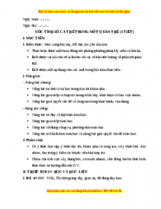 Giáo án Ước tính số cá thể trong quần thể Toán 10 Kết nối tri thức