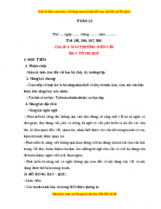 Giáo án Tuần 23 Tiếng việt lớp 1 Kết nối tri thức