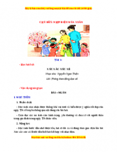 Giáo án Âm nhạc 1 Kết nối tri thức Nhịp điệu mùa xuân