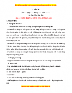 Giáo án Tuần 30 Tiếng việt lớp 1 Kết nối tri thức