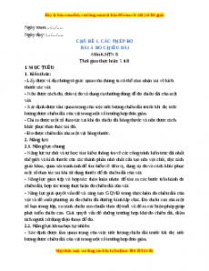 Giáo án KHTN 6 Đo chiều dài Chân trời sáng tạo