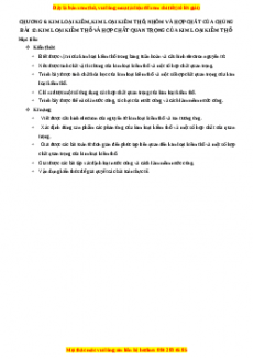 Chuyên đề luyện thi Hóa học 12 năm 2023 cực hay - Phần 6: Kim Loại Kiềm Thổ