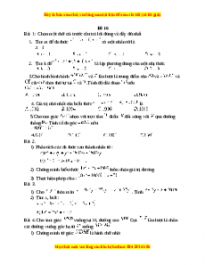 Đề thi giữa kì 1 Toán 8 năm 2023 - Đề 16