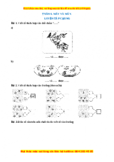 Bài tập cuối tuần Toán lớp 1 Tuần 6 Kết nối tri thức (có lời giải)