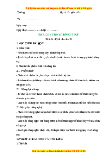 Giáo án Công nghệ 7 Bài 3 (Chân trời sáng tạo): Quy trình trồng trọt