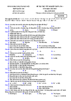 Đề thi thử Hóa học trường Quốc Oai lần 2 năm 2023
