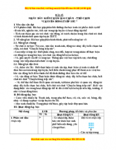 Giáo án Nhảy dây kiểu cụm hai chân Gdtc 3 Chân trời sáng tạo