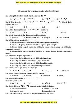 Bộ 13 đề thi thử THPT QG chuẩn môn Hóa học năm 2023 - GV Lê Đăng Khương có đáp án (Đề 2)