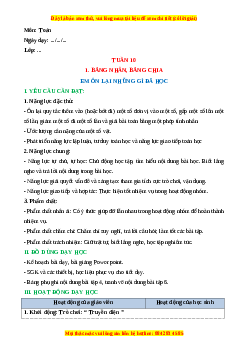 Giáo án Em ôn lại nhưng gì đã học Toán 3 Cánh diều Toán 3