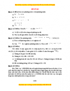 Đề thi Toán 9 học kì 2 năm 2022 - 2023 - Đề 10