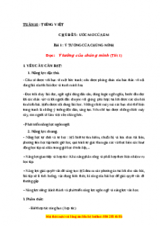 Giáo án Ý tưởng của chúng mình Tiếng việt 3 Chân trời sáng tạo