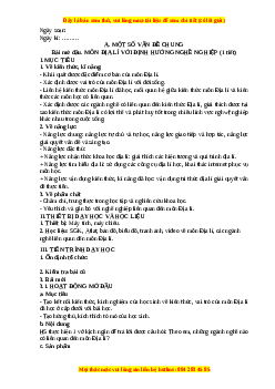 Giáo án Địa lí 10 Kết nối tri thức (2024): Bài mở đầu