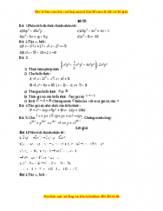 Đề thi giữa kì 1 Toán 8 năm 2023 - Đề 55