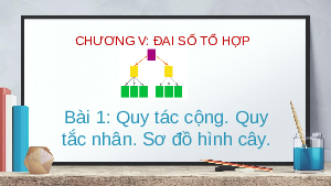 Giáo án powerpoint Quy tắc cộng. Quy tắc nhân. Sơ đồ hình cây Toán 10 Cánh diều