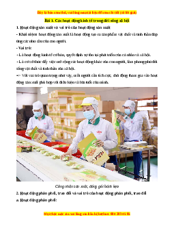 Lý thuyết Kinh tế pháp luật 10 Cánh diều (cả năm)