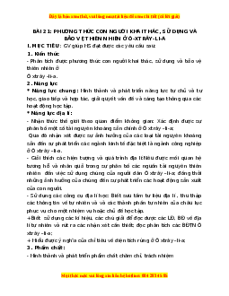 Giáo án Bài 21 Địa lí 7 Chân trời sáng tạo (2024): Phương thức con người khai thác, sử dụng và bảo vệ thiên nhiên ở Ô - Xtrây-Li-A